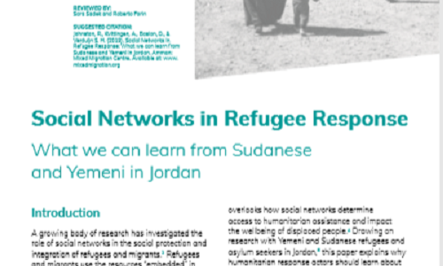 Social Networks in Refugee Response:
