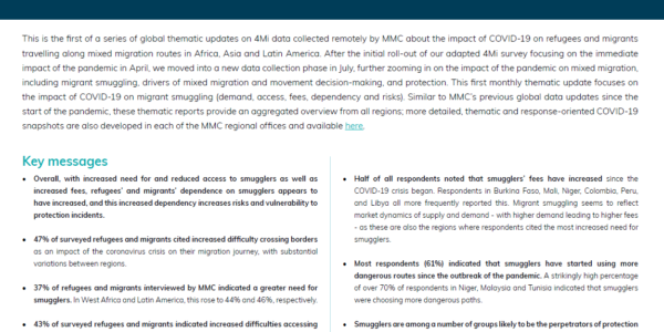COVID-19 Global Thematic Update #1