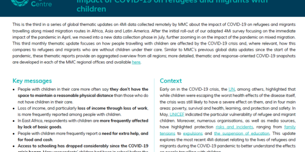 COVID-19 Global Thematic Update #3