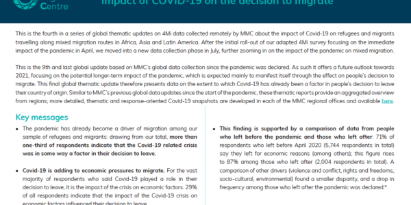 COVID-19 Global Thematic Update #4
