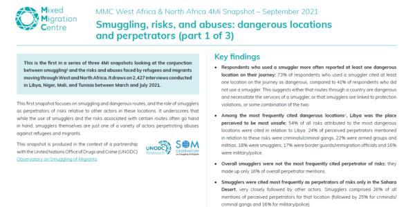 Smuggling, risks, and abuses (1 of 3)