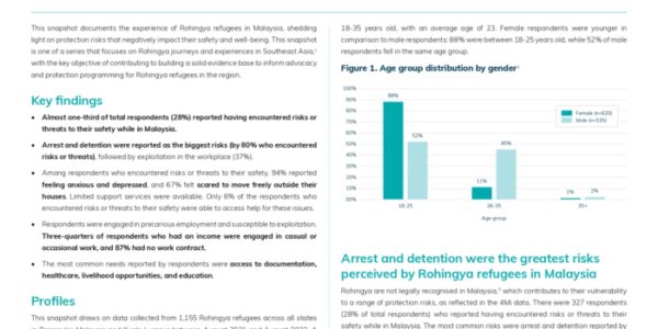 Protection risks of Rohingya refugees in Malaysia