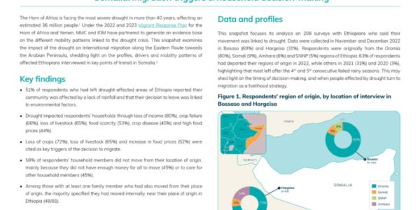 The impact of the drought on migration from Ethiopia to Somalia